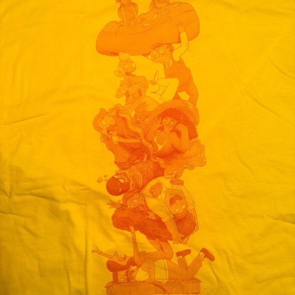 Vibrant BOB BURGERS Yellow Men's Graphic Tee - Picture 3 of 4
